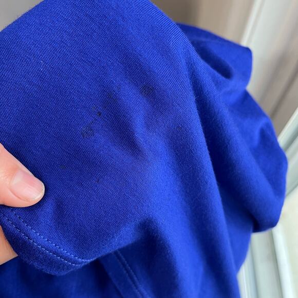 Forever 21 Y2K Blue Top Beaded Empire Waist Deep V Party Evening Retro - Picture 6 of 8